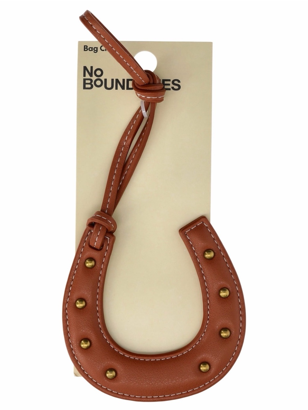 No Boundaries Faux Leather Large Horseshoe Bag Charm